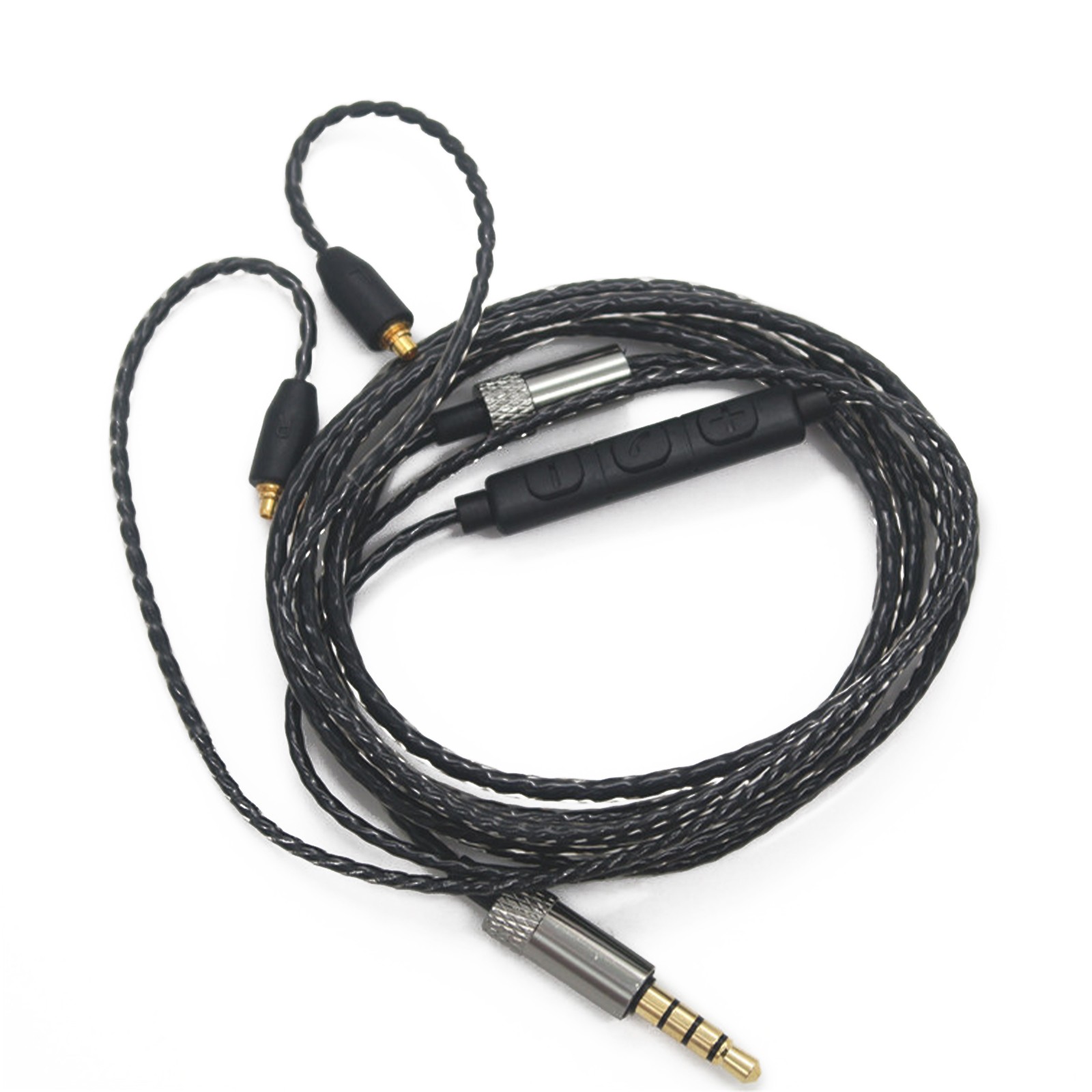 Volume Control MMCX Audio Cable Cord For Shure se215/se425/se535 ue900 W/Mic
