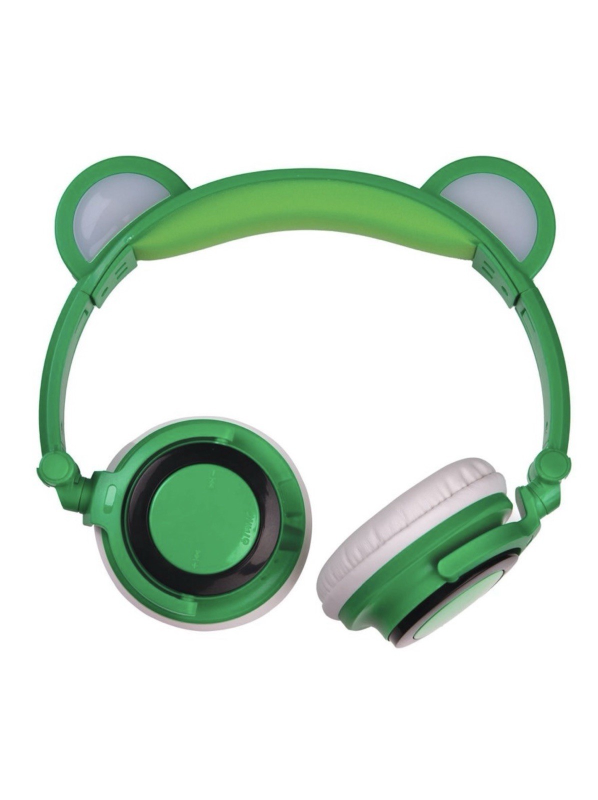 Art + Sound LED Light Up Frog Bluetooth Wireless / Wired Headphones & Microphone
