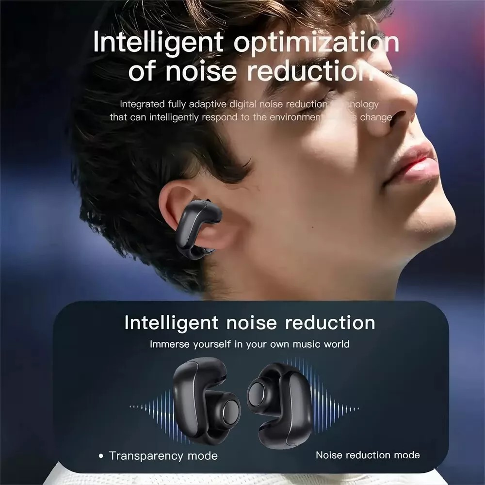 Excellent Open Earbuds : Ultra Open-Ear True Wireless Open Earbuds – Black New