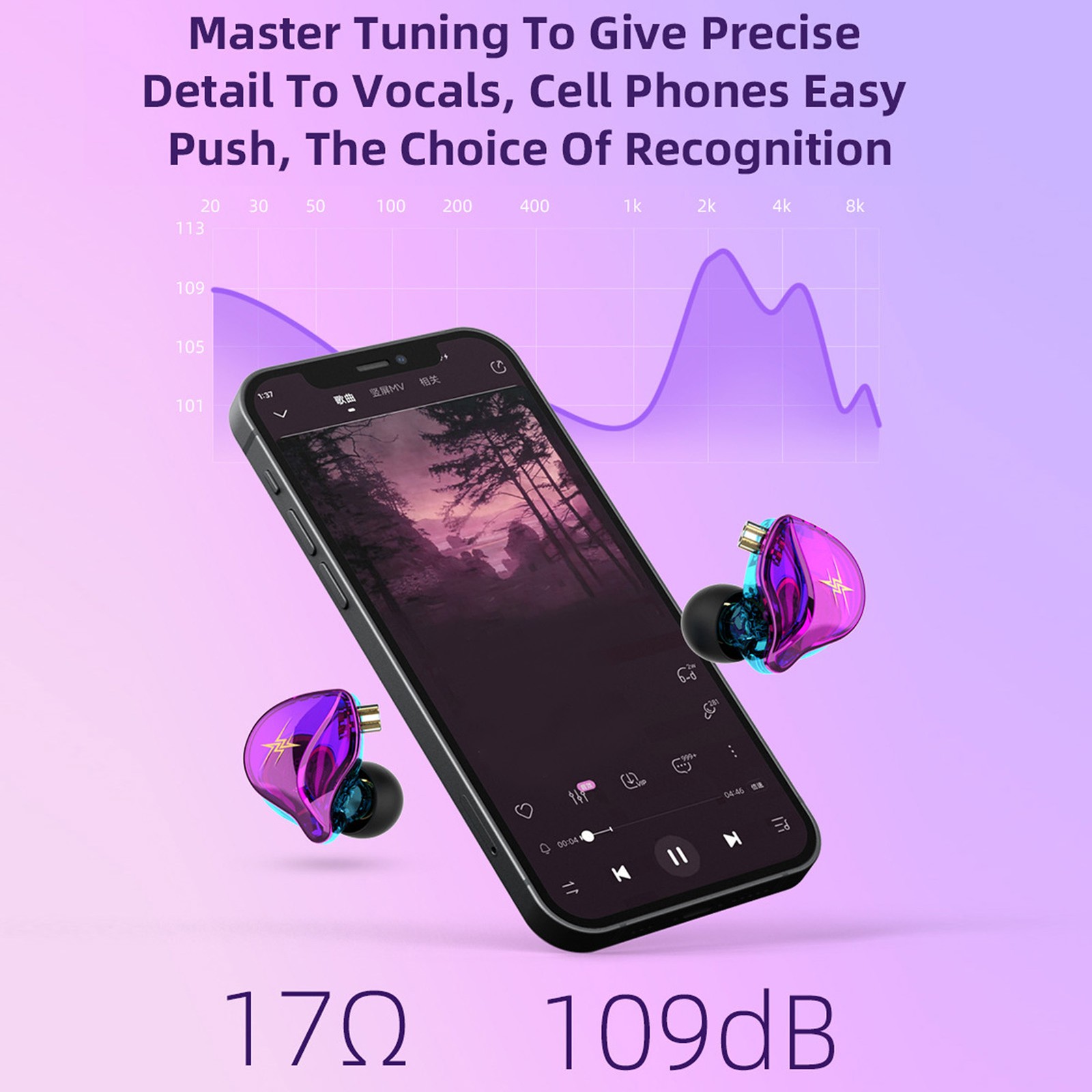 Monitoring Level Wired Earphones Composite Magnetic Coil Corded Earphones F XWAA