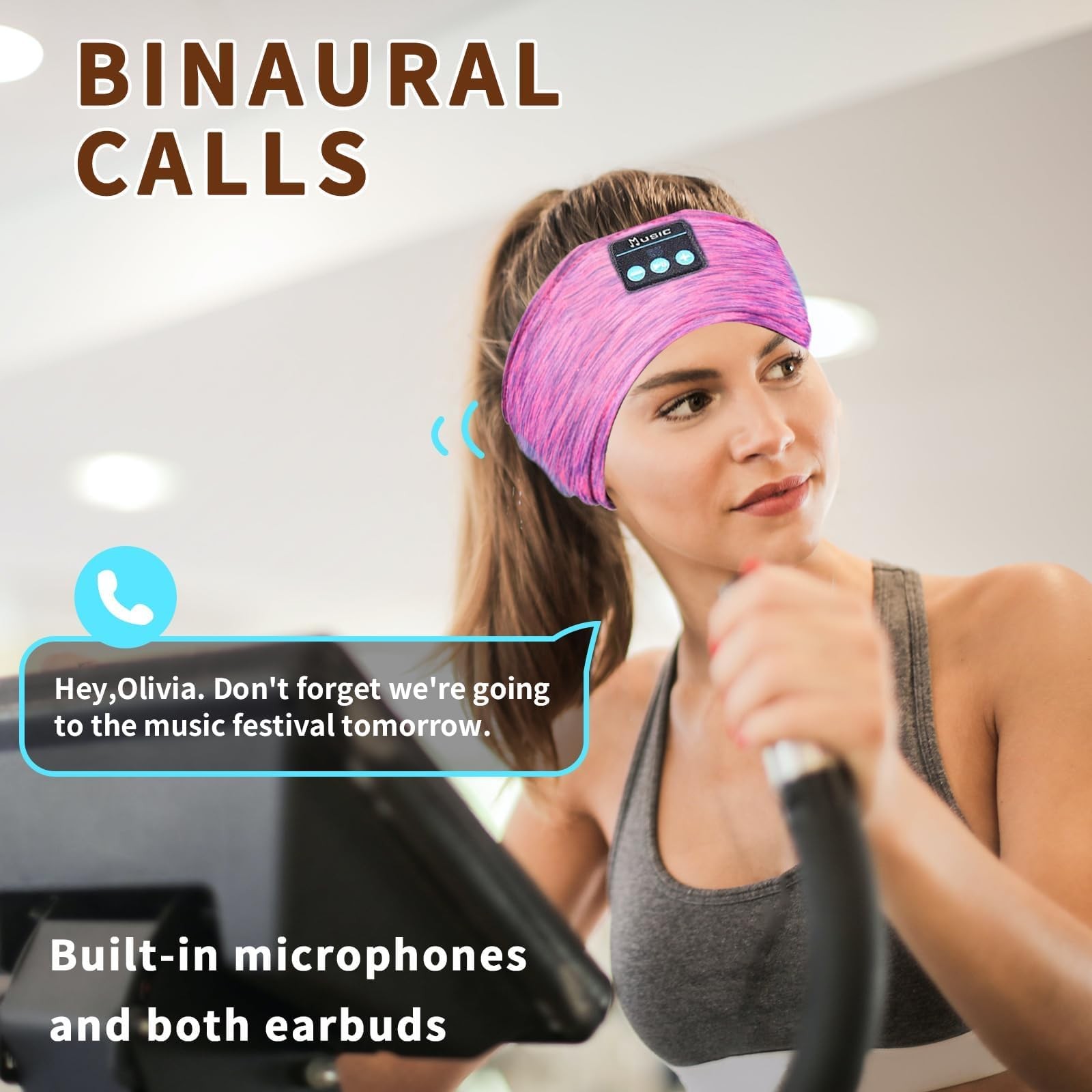 Wireless Sleep Headphones for Women – Bluetooth Headband for Side Sleepers wi…