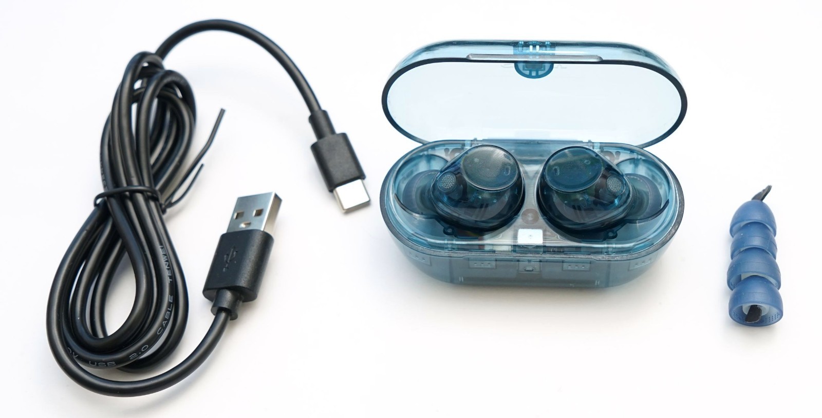 Sony WF-C710N/L Earbuds Truly Wireless Bluetooth Noise Canceling Glass Blue