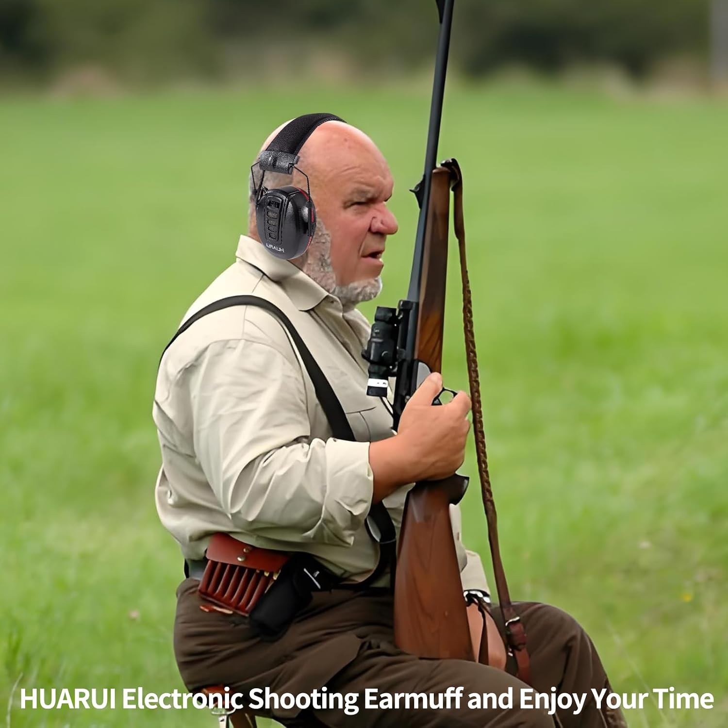 Adjustable 24dB Noise Cancelling Earmuffs for Gun Range – Ultimate Comfort