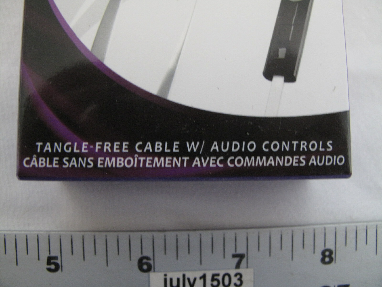 (1) NEW Xtreme Sound “Skinny Buds” Earbuds with Mic 3.5mm Tangle Free – WHITE