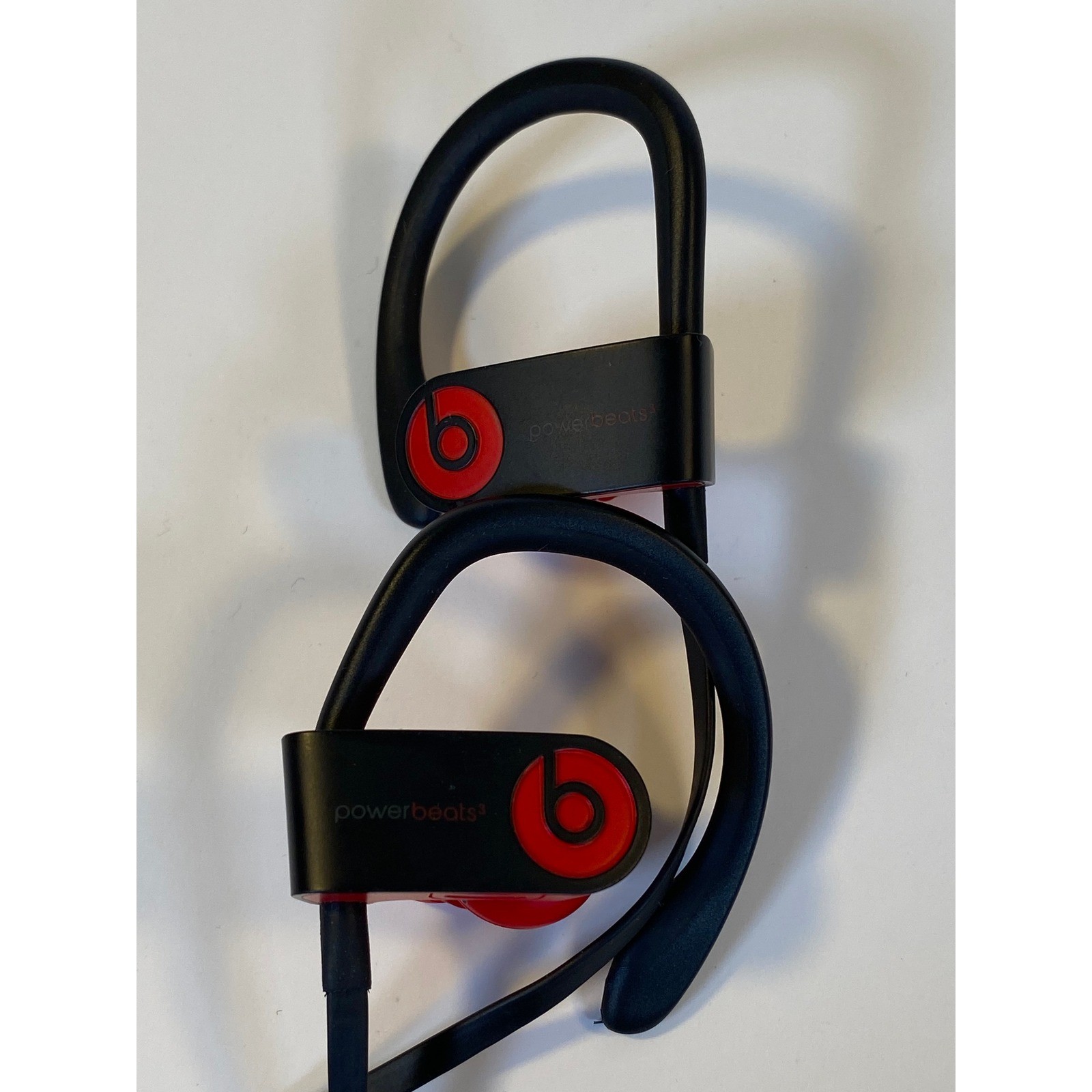 Beats by Dre Powerbeats3 Wireless Earphones Black Red In-Ear Sport Headphones