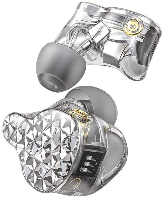FiiO FA9 Knowles 6 Balanced Armature Driver in-Ear HiFi Earphone (Clear)