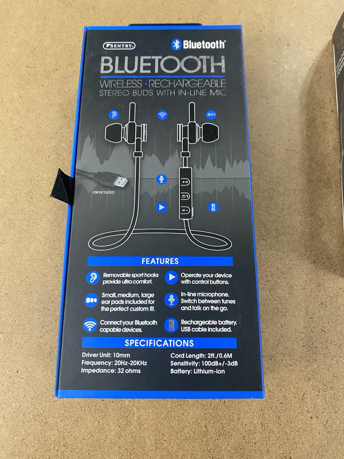 Headphone Lot Of 4 Headphones 2 Wired 2 Bluetooth 3!packages New Sealed Working