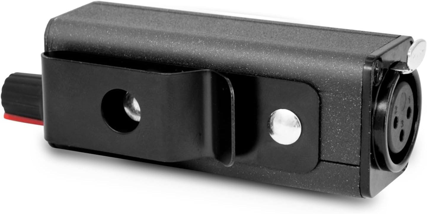 Compact Wired Body Pack with Passive Volume Control for Headphone Extension