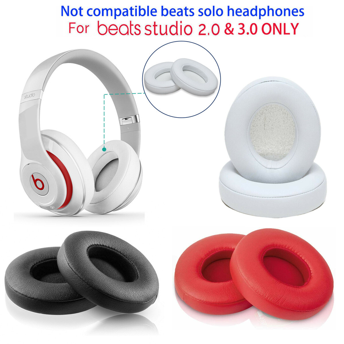 For Beats Studio 2.0 Wired/Wireless B0500 B0501 Headphone & Beats Studio 3.0 NEW