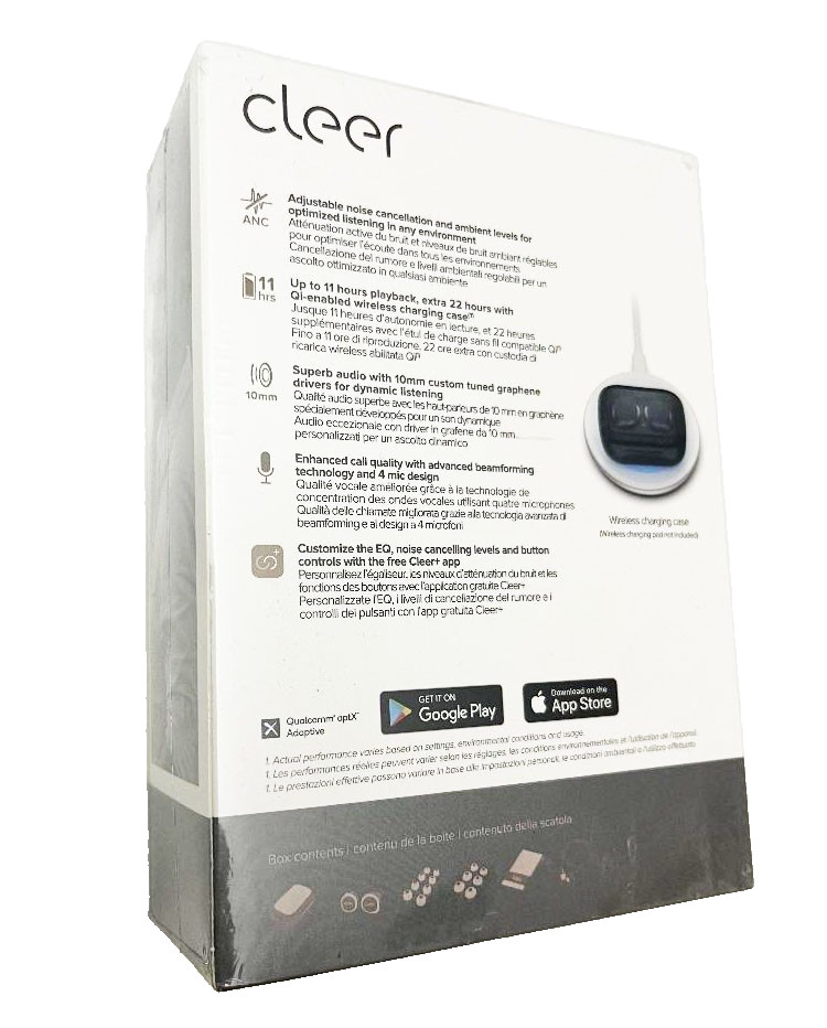 Cleer Ally Plus ll True Wireless Noise Cancelling Headphone Ear Buds NIB