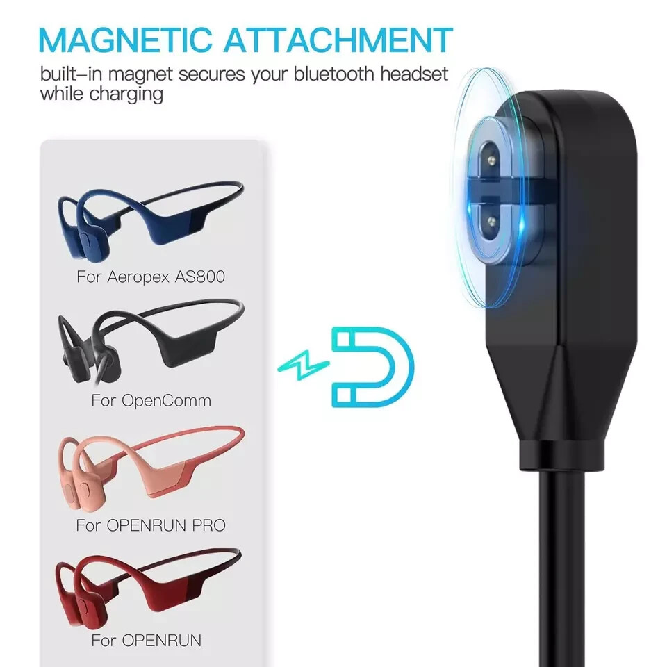 AWINNER 2 Pack Compatible For Shokz Charging Cable,Magnetic Charger Cord For