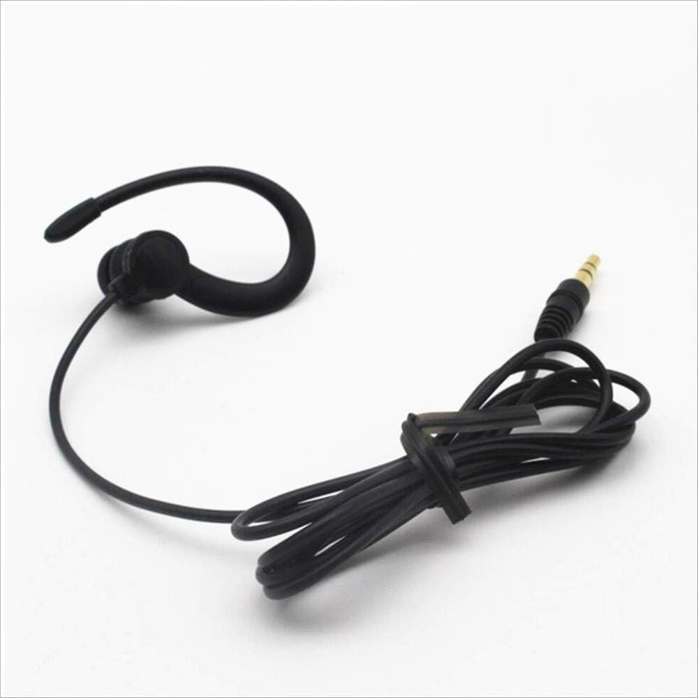 Single Side Earbud Headphones Stereo In-Ear Earphone Removable Hook Earphone
