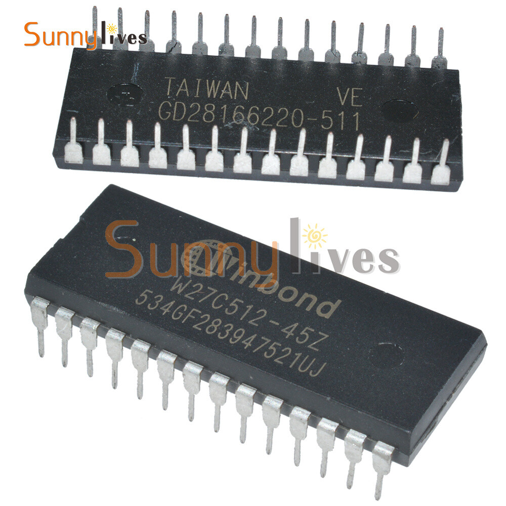 100Pieces W27C512-45Z W27C512 IC DIP EEPROM 512KBIT 45NS Winbond EEPROMs