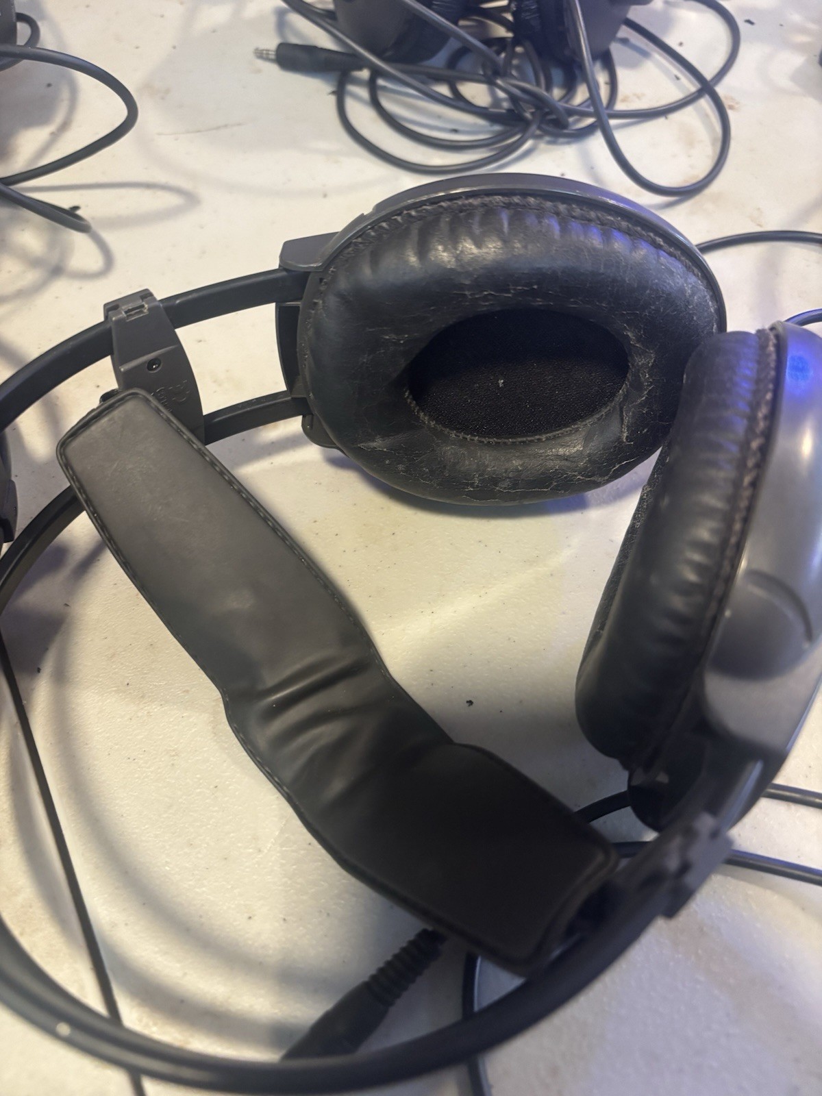 Lot of 6 used monitor headphones – AKG K44, K55, K52, Koss Porta Pro