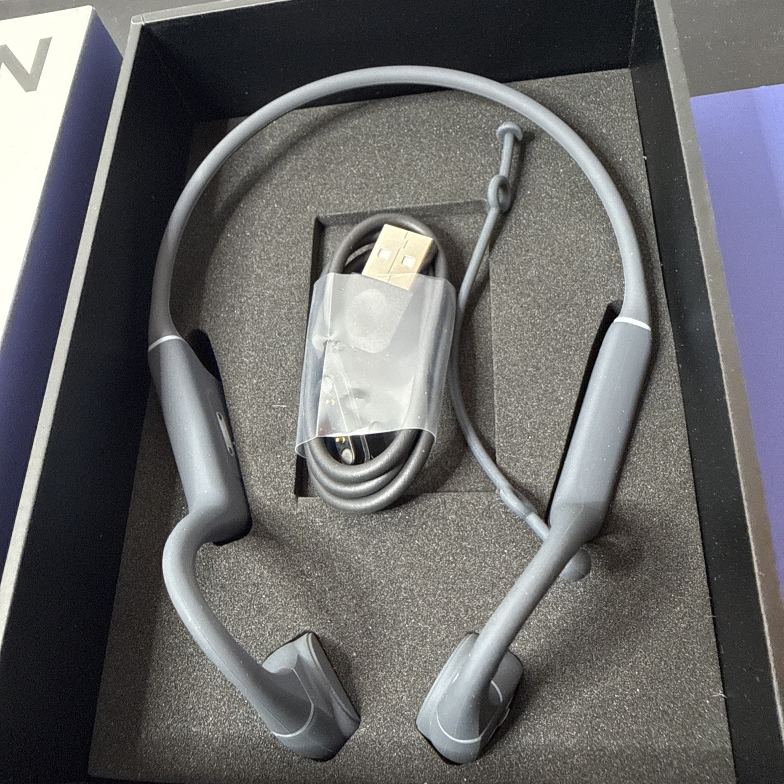 Raycon Bone Conduction Headphones (Gray) Model # RBB842