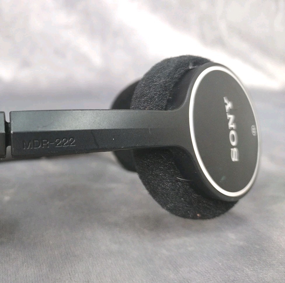 Sony MDR-222 Headband Headphones Black 3.5mm Jack – TESTED