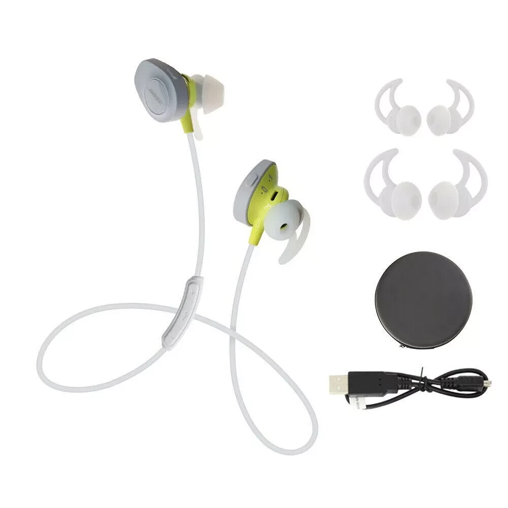 Bose SoundSport Wireless In Ear Bluetooth Sweat-Resistant Headphones-Citron