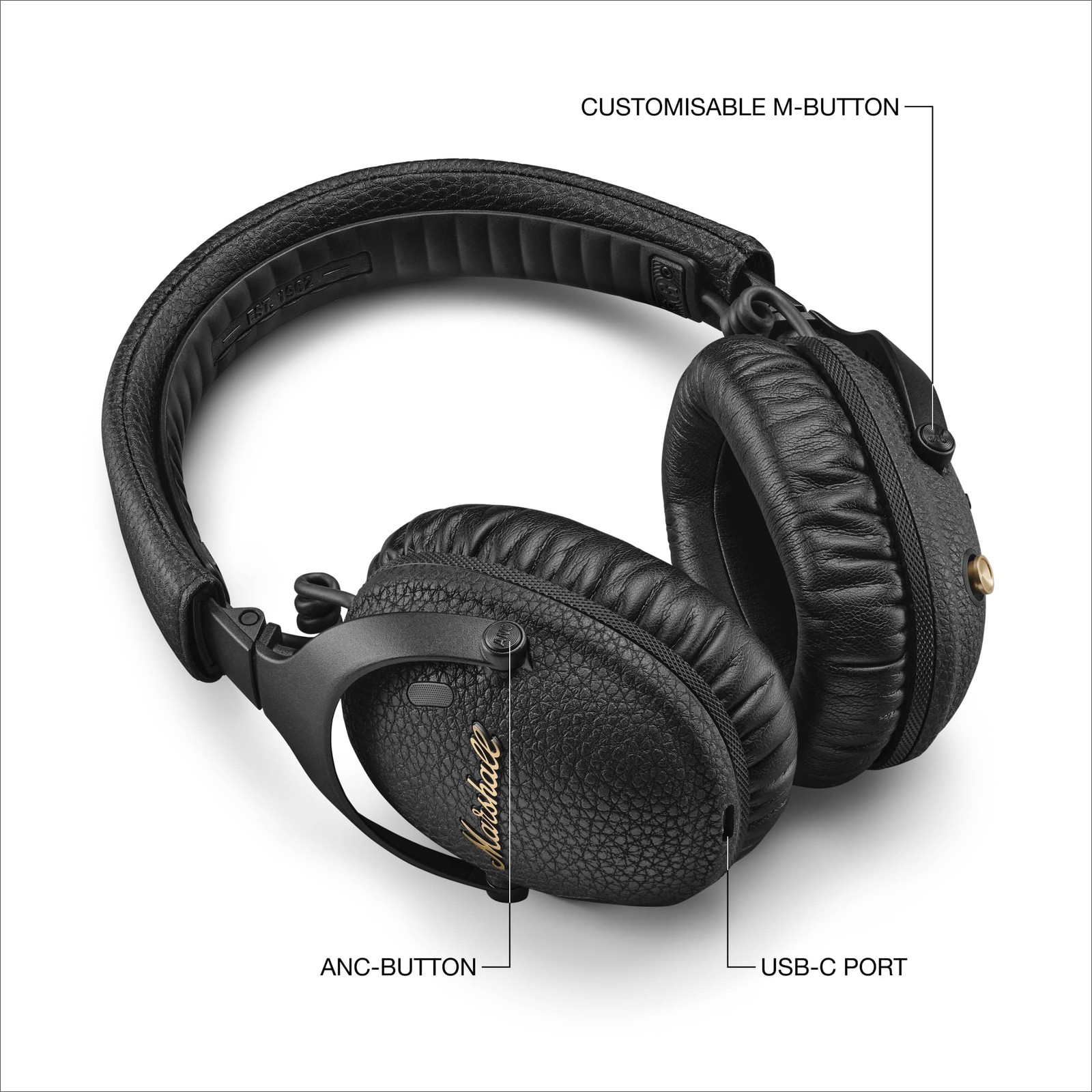 Marshall – Monitor III A.N.C. Wireless Noise Cancelling Over-the-Ear Headphones