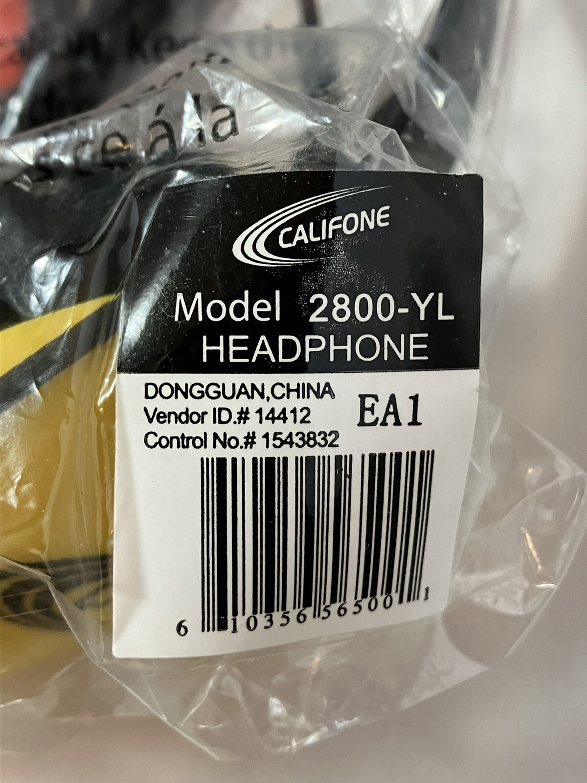 3 Califone 2800 YL Listening First Stereo Headphones Earphones for Kids (Yellow)