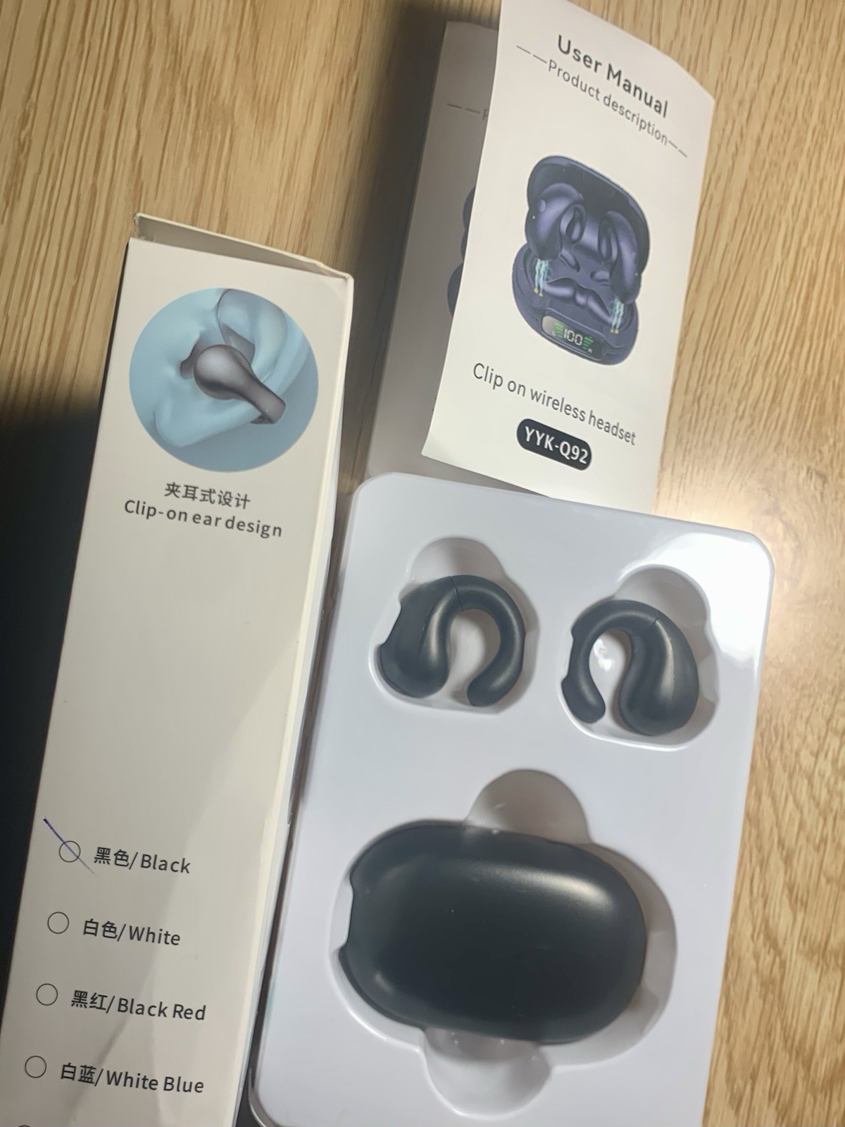 YYK-Q92 Clip On / Open Listening Wireless Headset