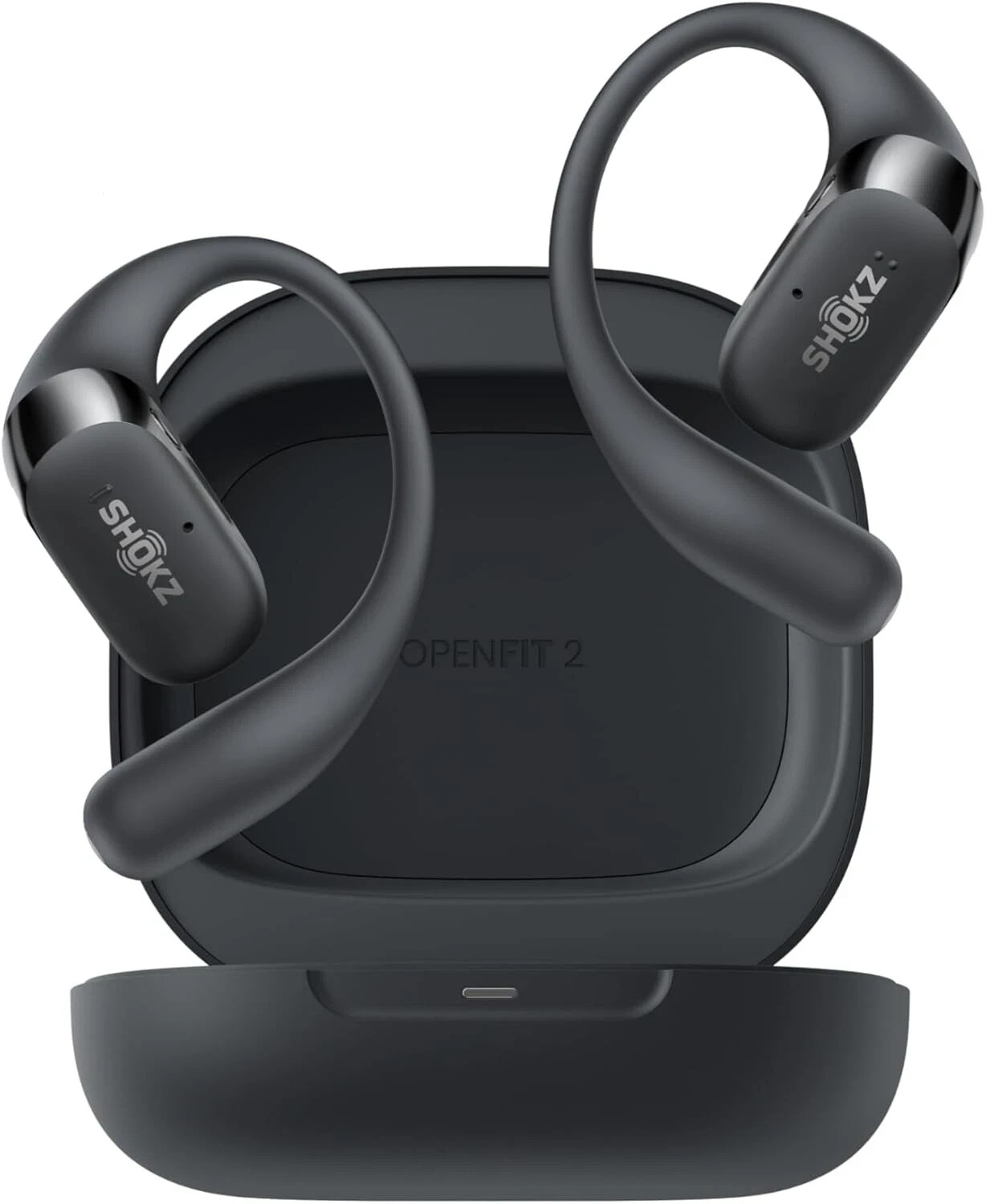 Shokz OpenFit 2 Open-Ear Bluetooth True Wireless Earbuds – Black (T920)
