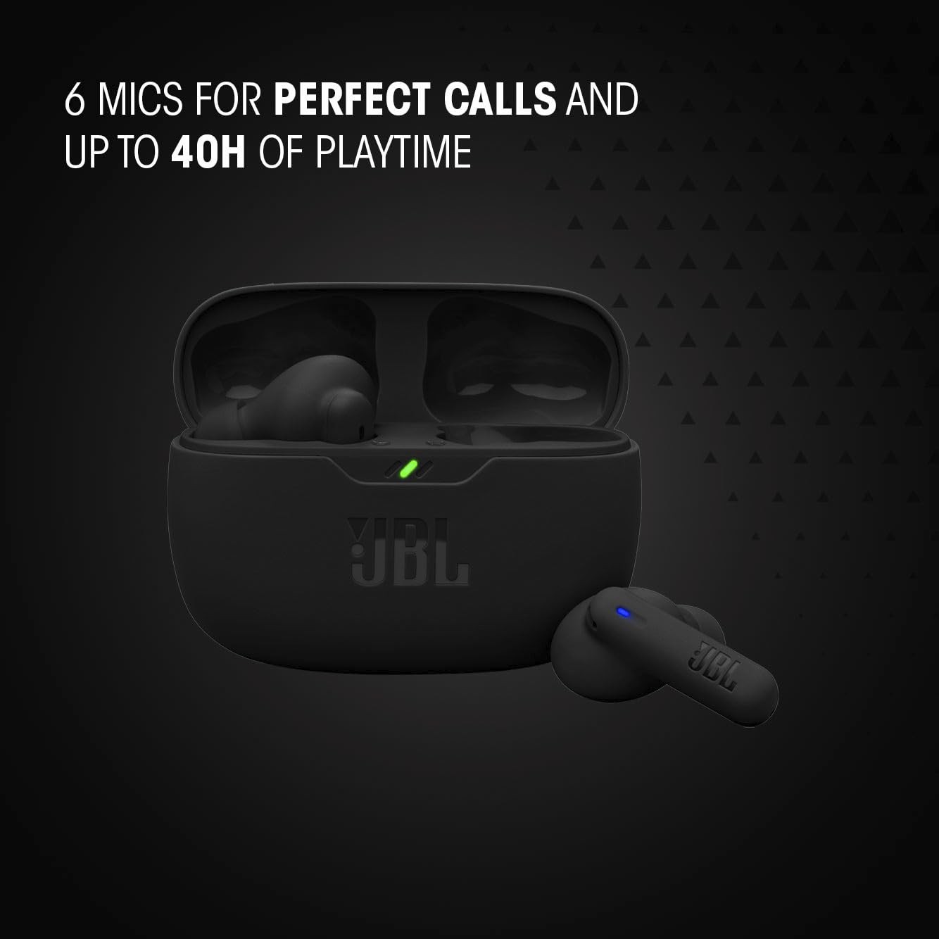 JBL Vibe Beam 2 – True Wireless Noise Cancelling Earbuds (Black)