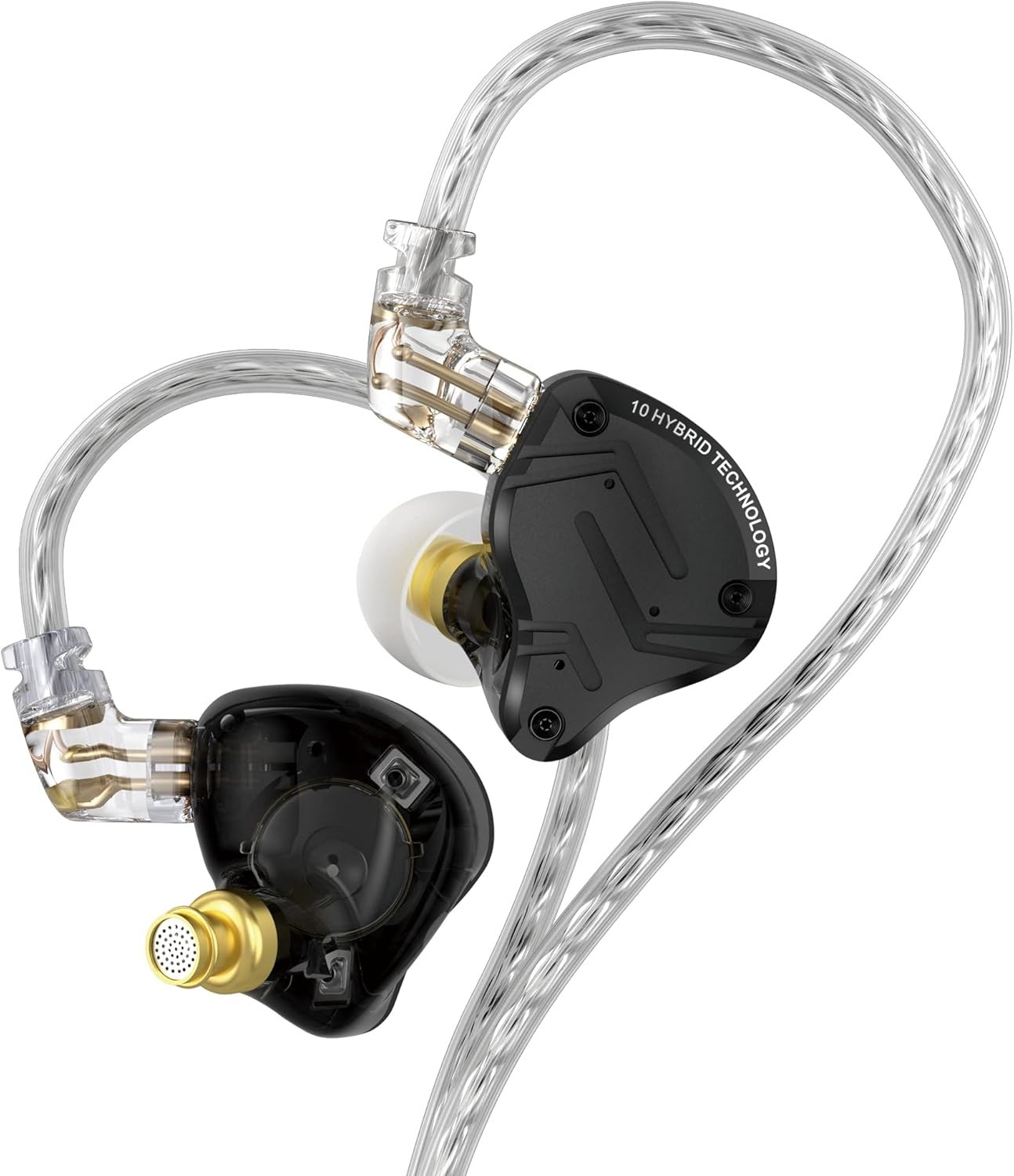 KZ ZS10 Pro X in Ear Monitor Headphone, Upgraded 4BA 1DD KZ Headphone Multi D…