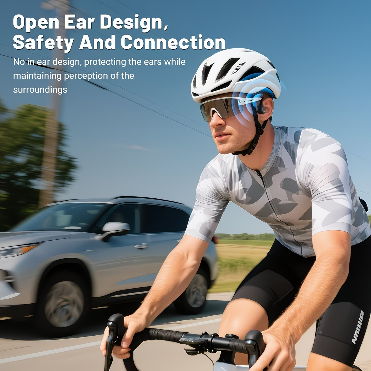 IPX8 Waterproof Bone Conduction Earphones 32GB MP3 Bluetooth 5.4 S10 Headphones