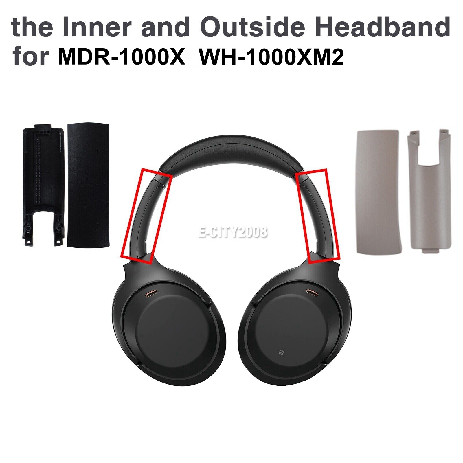 Repair Side Covers Slider Part KIT Loop for Sony MDR-1000X WH-1000XM2 Headphones