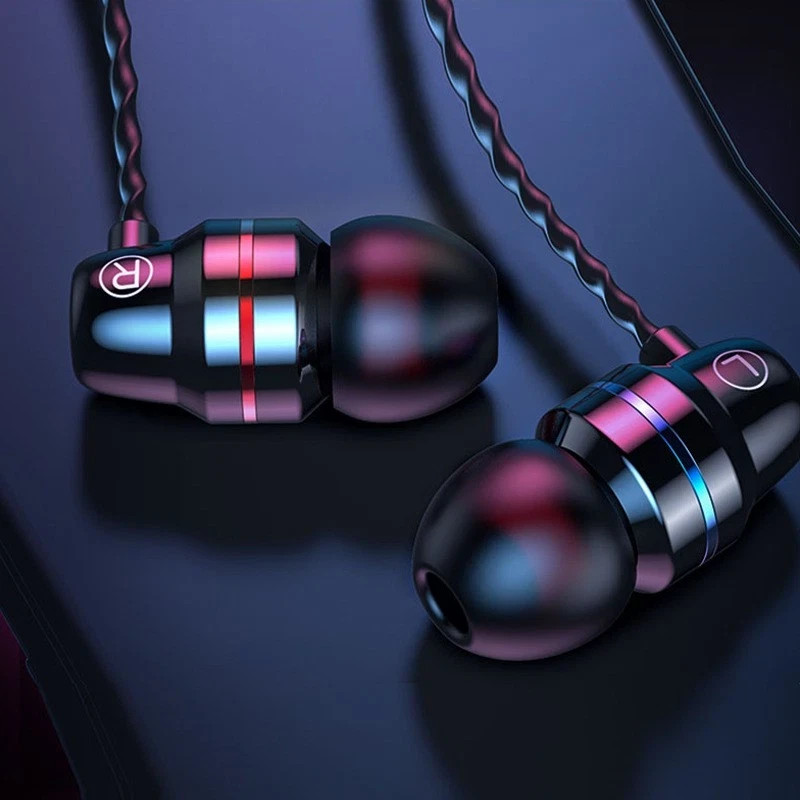 HIFI Bass Stereo Wired Earbuds Headset In-Ear Earphone Headphone MIC 3.5mm