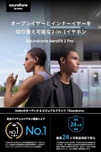 Anker Soundcore AeroFit 2 Pro Bluetooth Open-ear earphones In-ear Pearl White