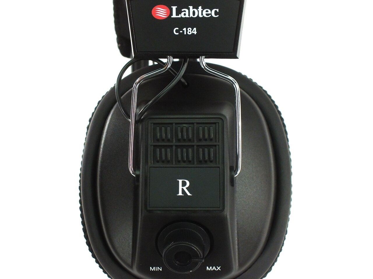 Labtec C-184 Stereo/Mono Headphones with Volume Control 3.5mm 1/4″ – New In Box
