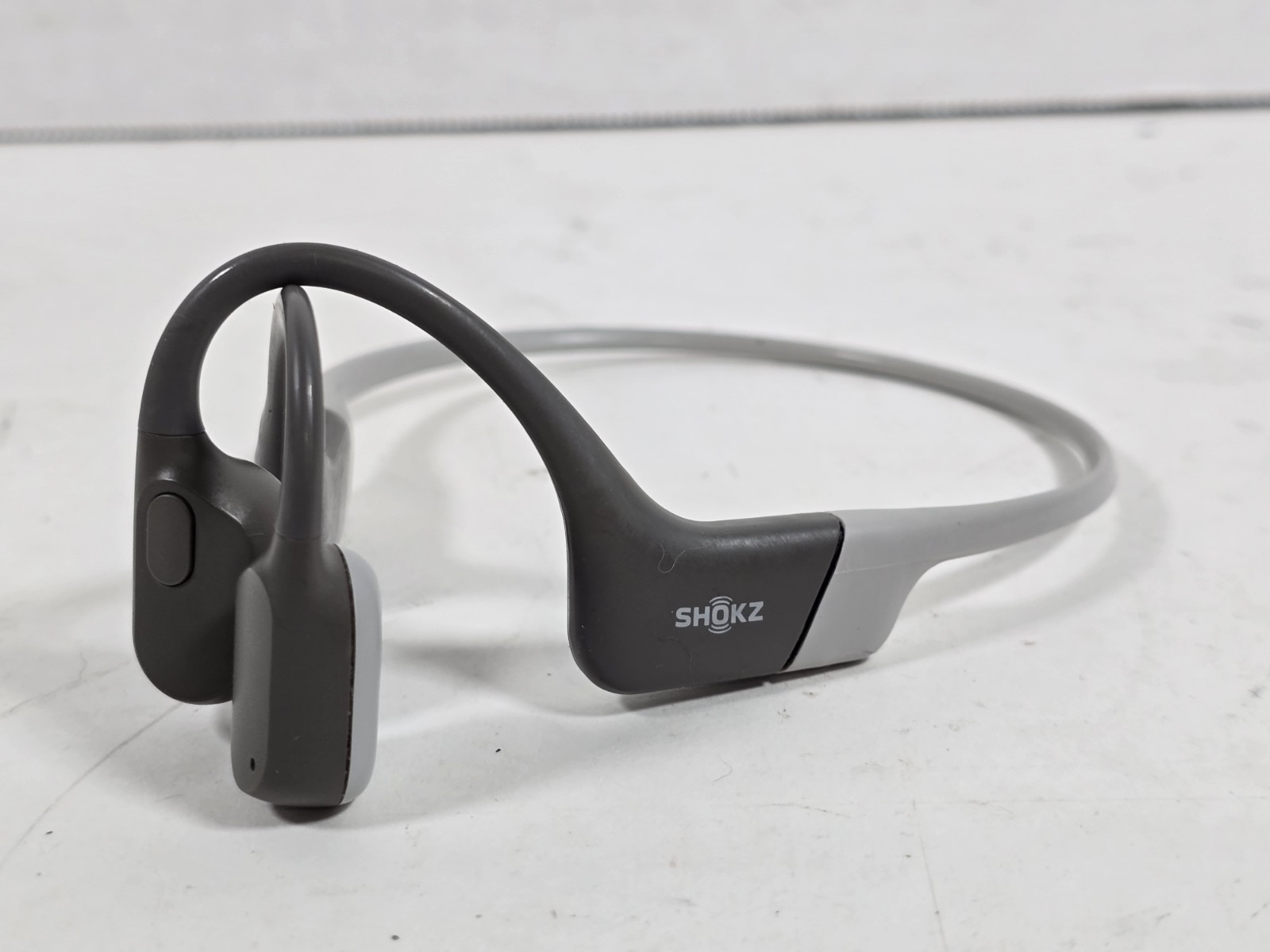 Shokz OpenRun Wireless Bone Conduction Headphones Gray S803 FOR PARTS