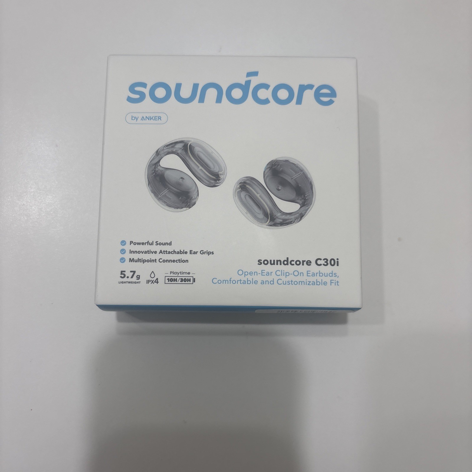 Soundcore C30i Open-Ear Clip-On Earbuds by Anker