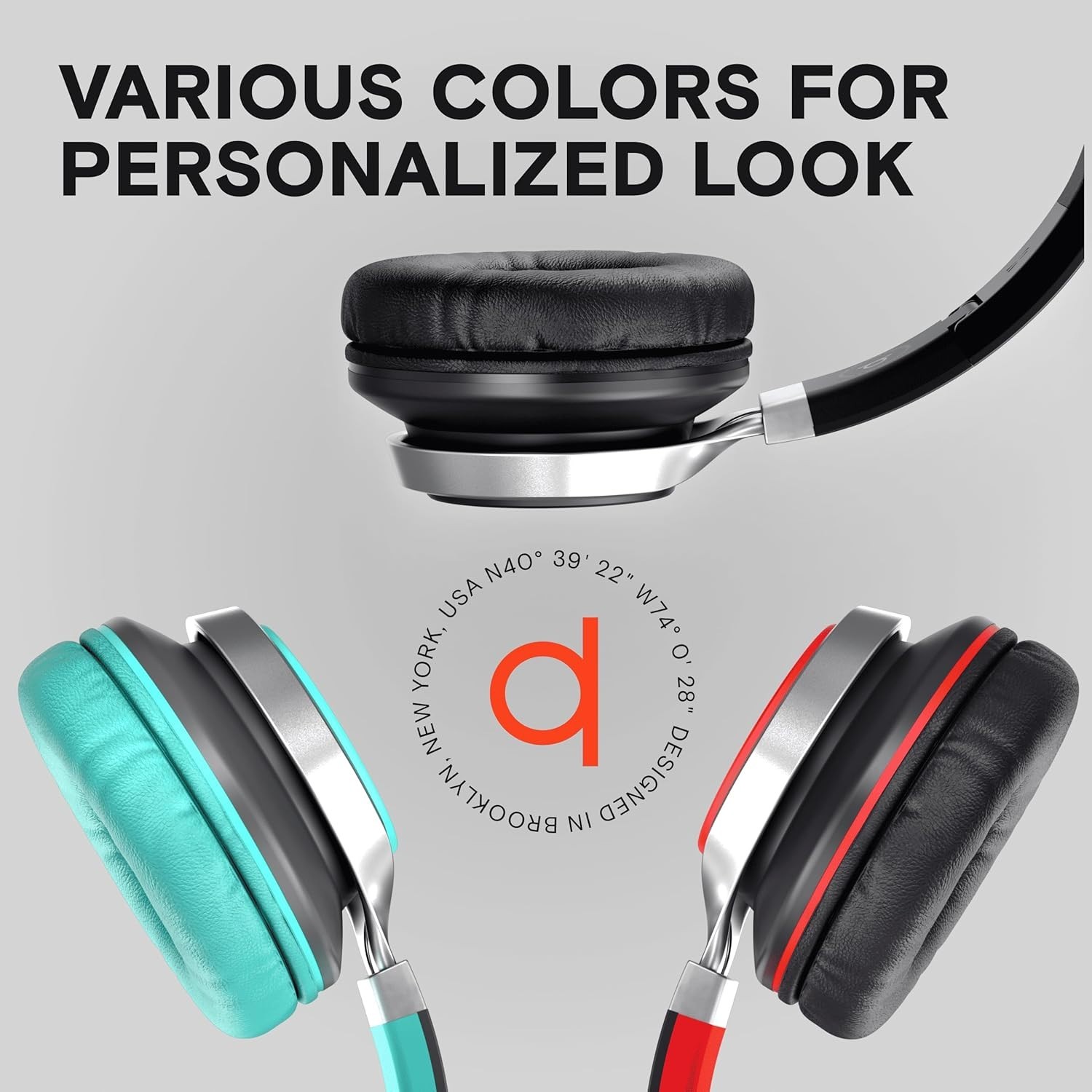 Dynamic Sound CL750 Wired Headphones – Ideal for School & Gaming in Turquoise