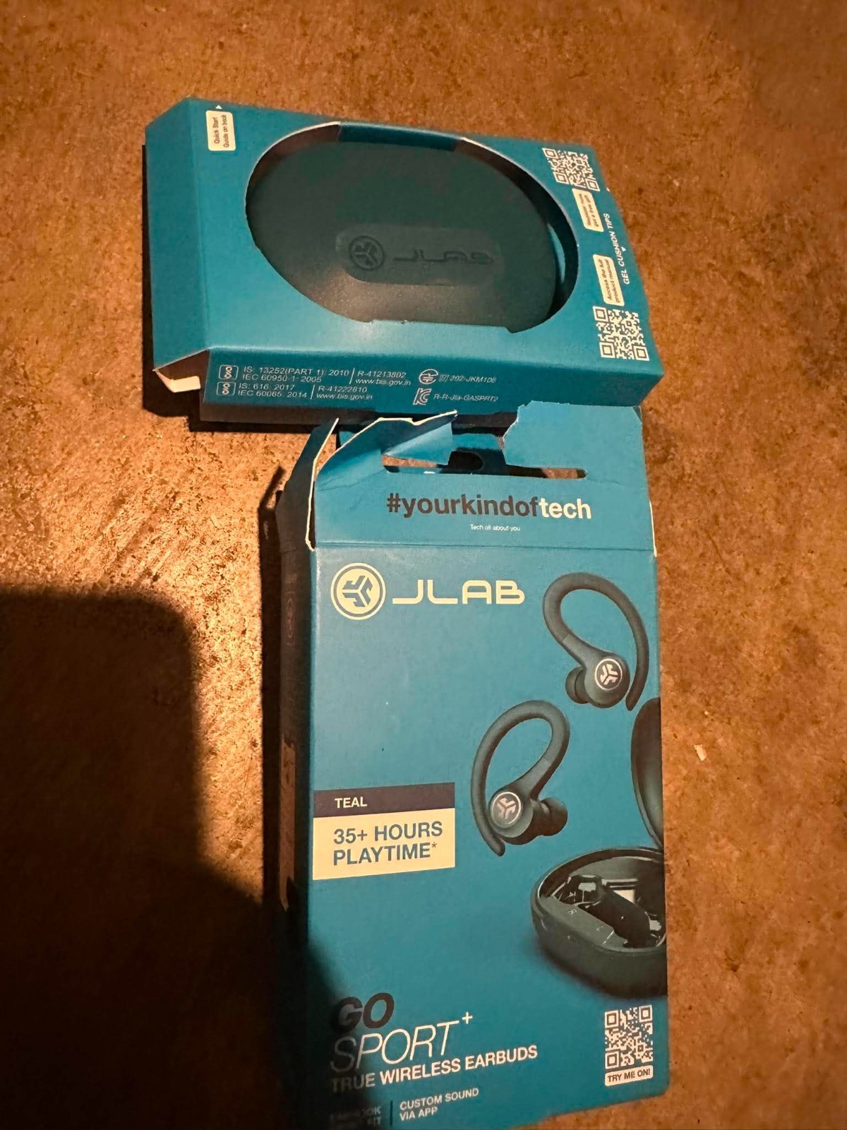 JLab GO Air Sport+ True Wireless Earbuds Teal, 35+ Hour Bluetooth Playtime
