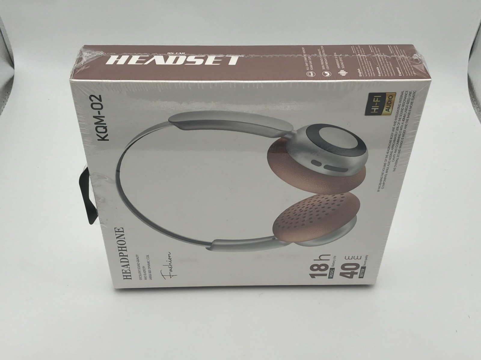 Wireless Bluetooth Headphones KQM-02 Stereo Headset HiFi 18H Battery New