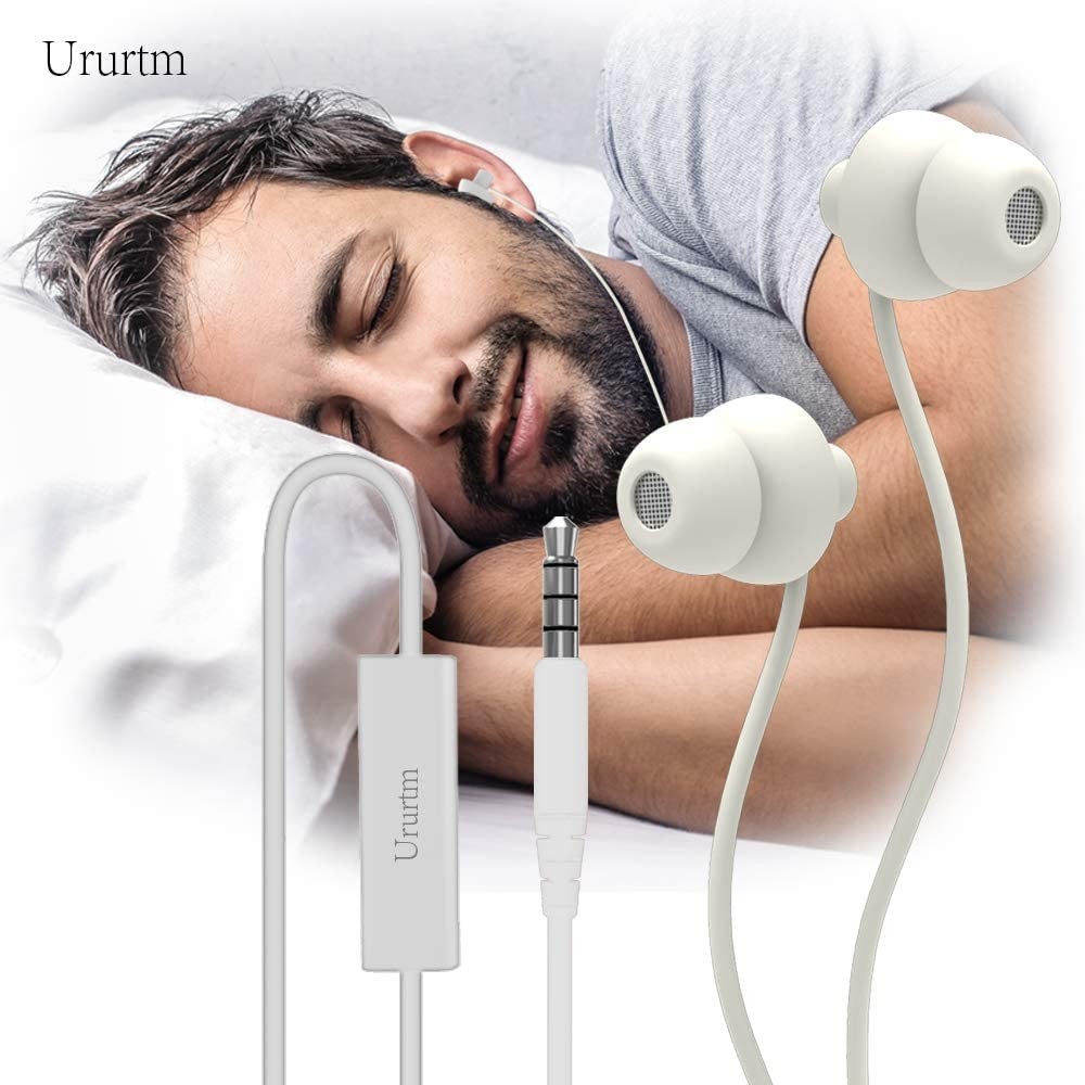 Ururtm Sleep Soundproof Earbuds Headphones, Noise 1 Count (Pack of 1), White