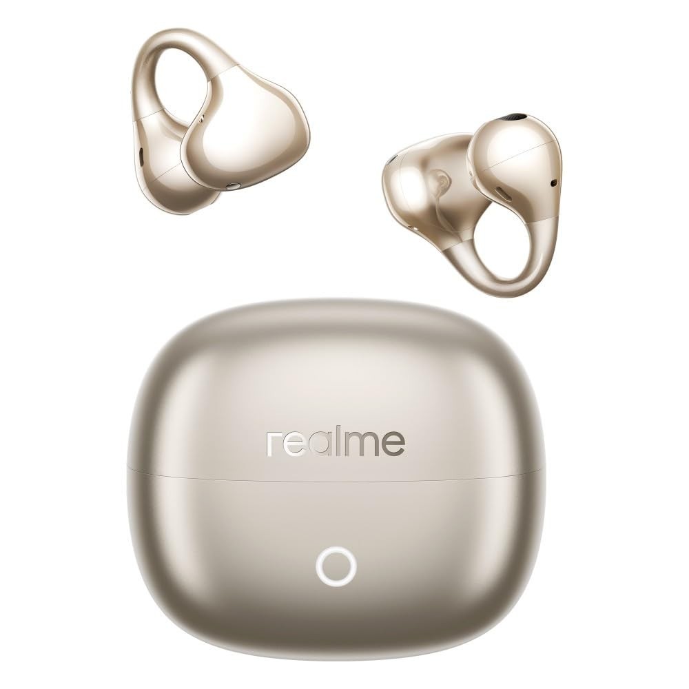 realme Buds Clip Open Ear Wireless Earbuds with 11mm Dual Magnet Drivers, 3D Spa