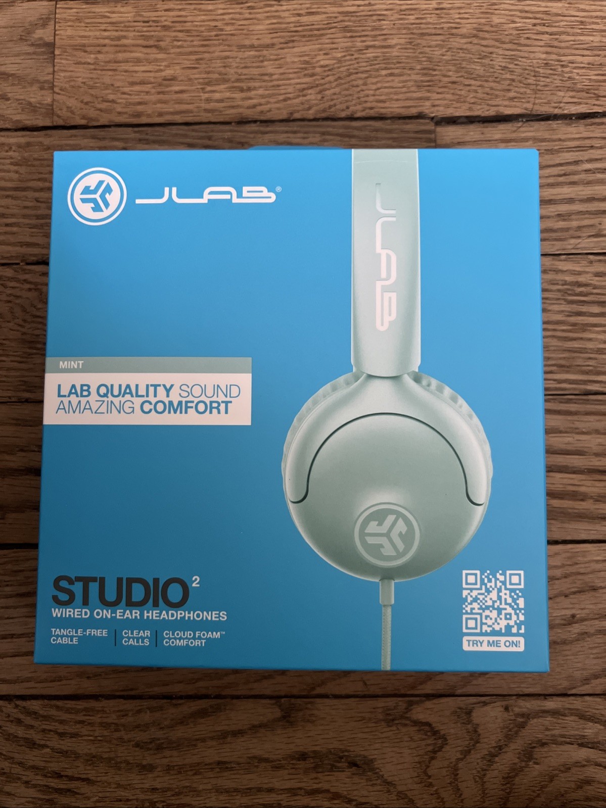 JLab Studio 2 Wired Headphones – Mint On-Ear Headphones New and Updated