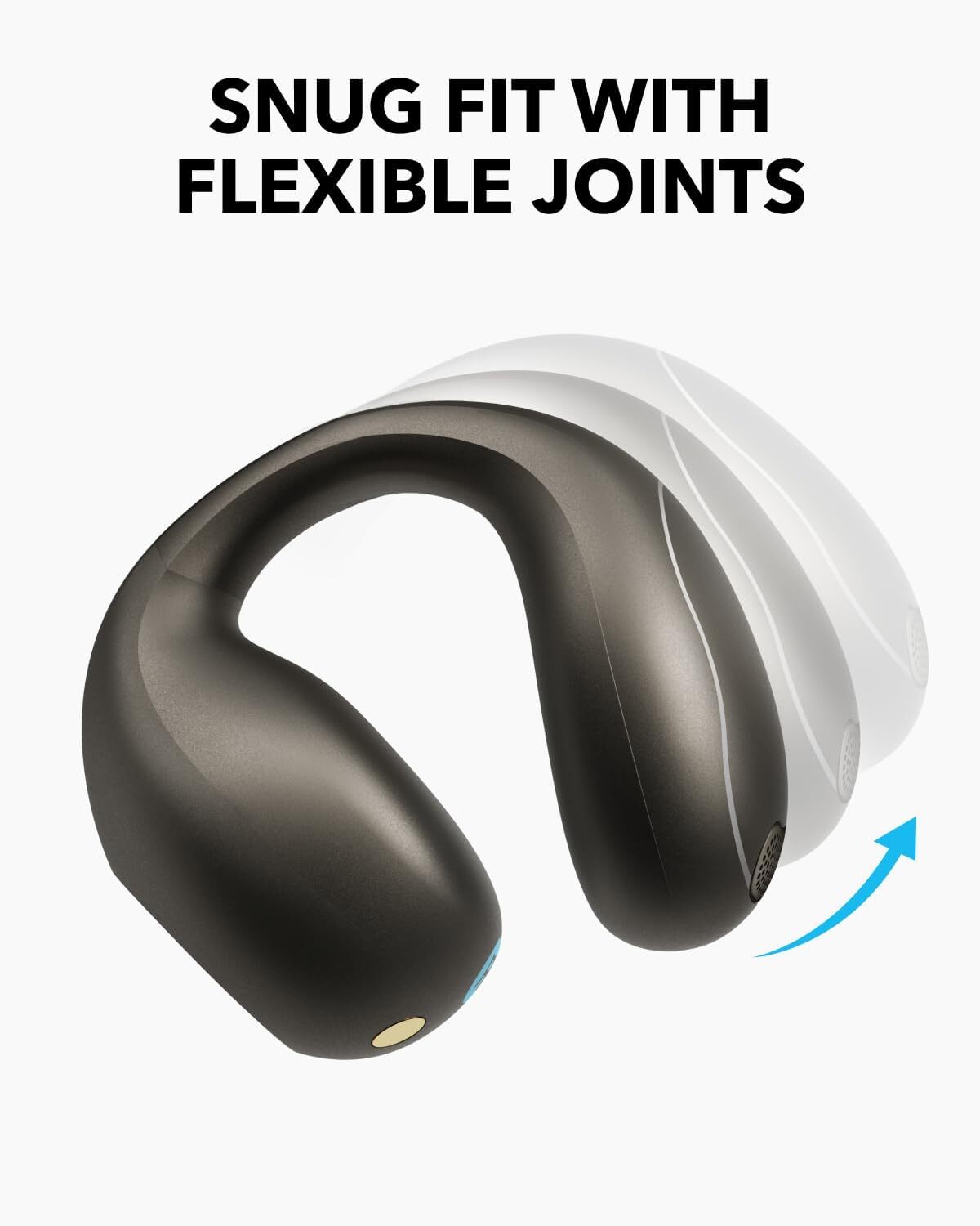 Soundcore C40i Open-Ear Earbuds Clip-On Headphones 3D Sound for Outdoor Sports