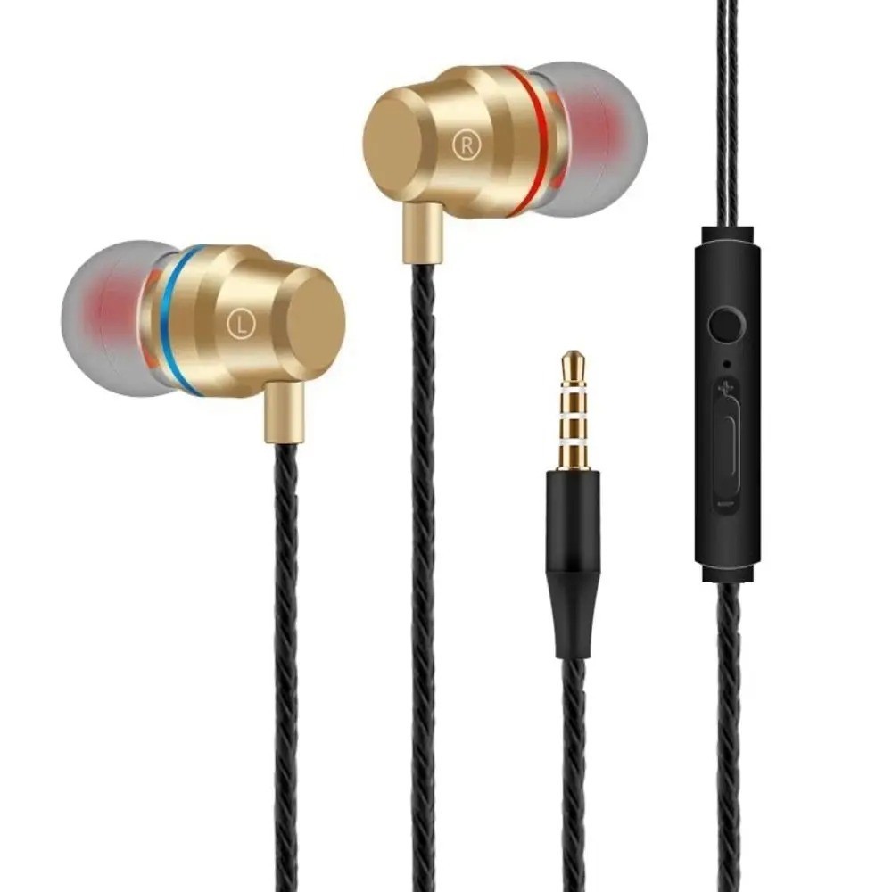HIFI Bass Stereo Wired Earbuds Headset In-Ear Earphone Headphone MIC 3.5mm USB-C