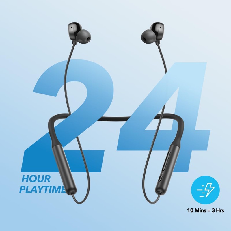 Soundcore Life U2i WirelessHeadphones 24 Hours Playtime Ipx5 Water Resistant10mm