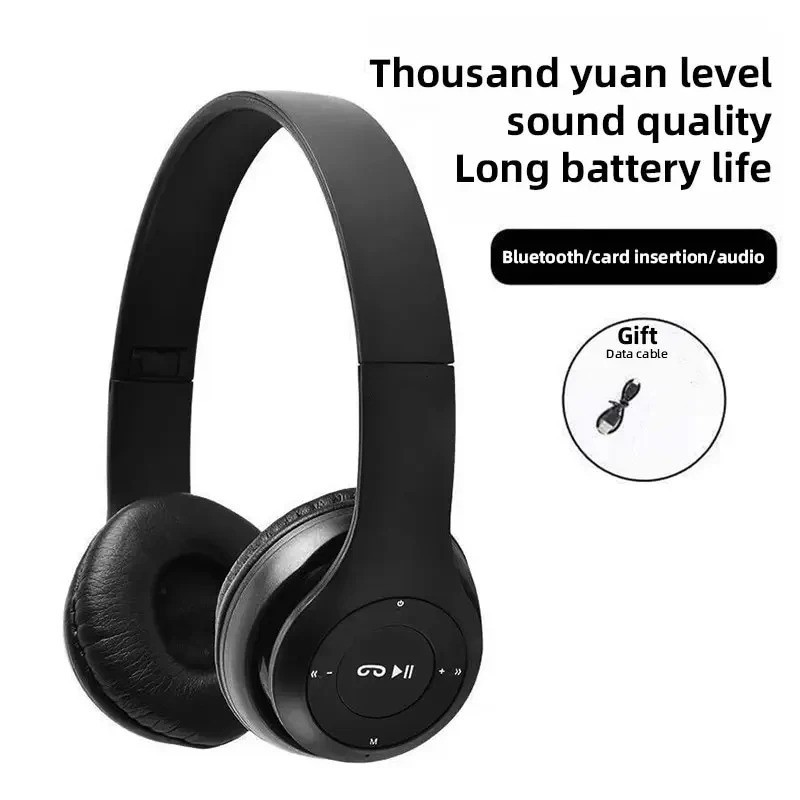 Wireless Headphones Headsets Super Bass Bluetooth Foldable Stereo Earphones Mic