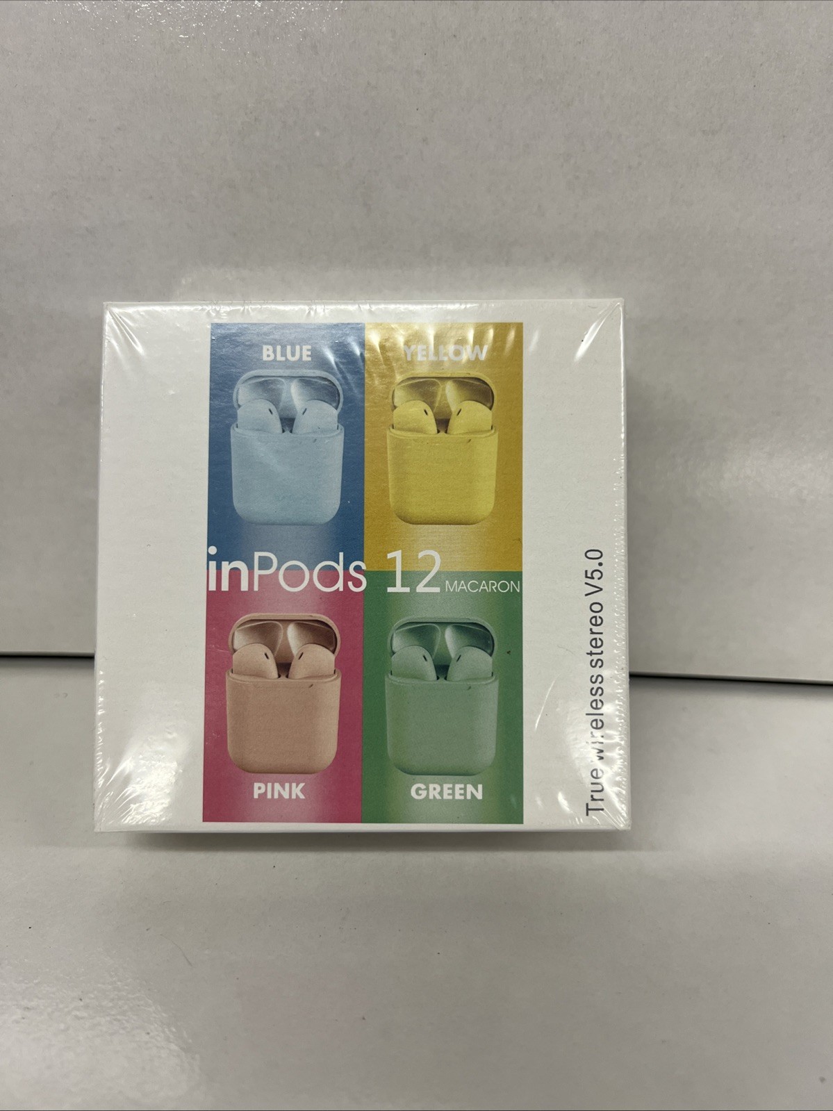 inPods 12 simple “True Wireless Stereo V5.0” Bluetooth Earbuds Yellow & Sealed