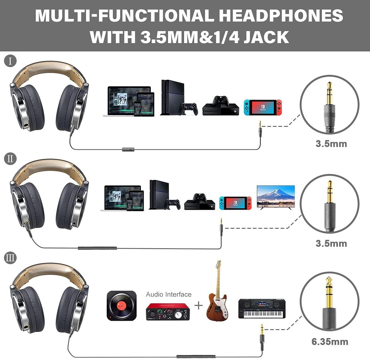 Audifonos Profesionales Auriculares para DJ Headphone Professional. Nuevo