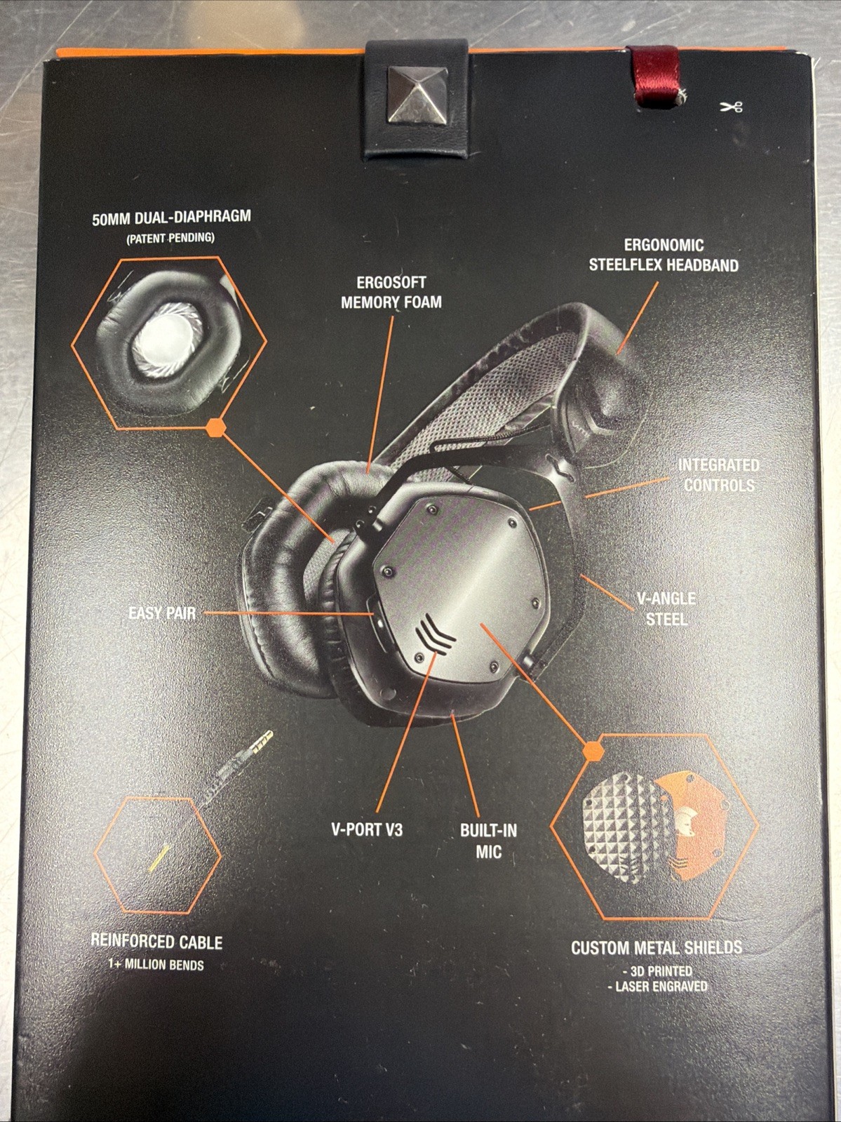 V-MODA Crossfade LP Headband Headphones – Black