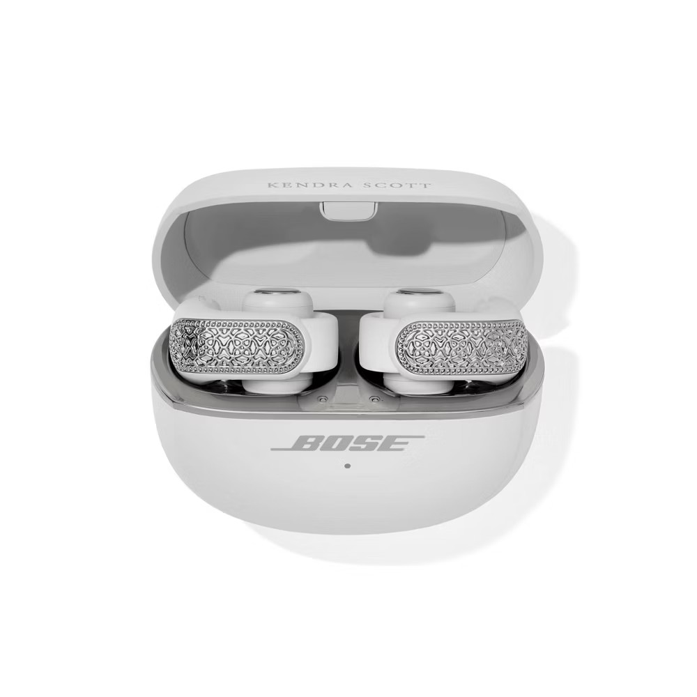 Bose x Kendra Scott Ultra Open Earbuds – Rhodium Filigree