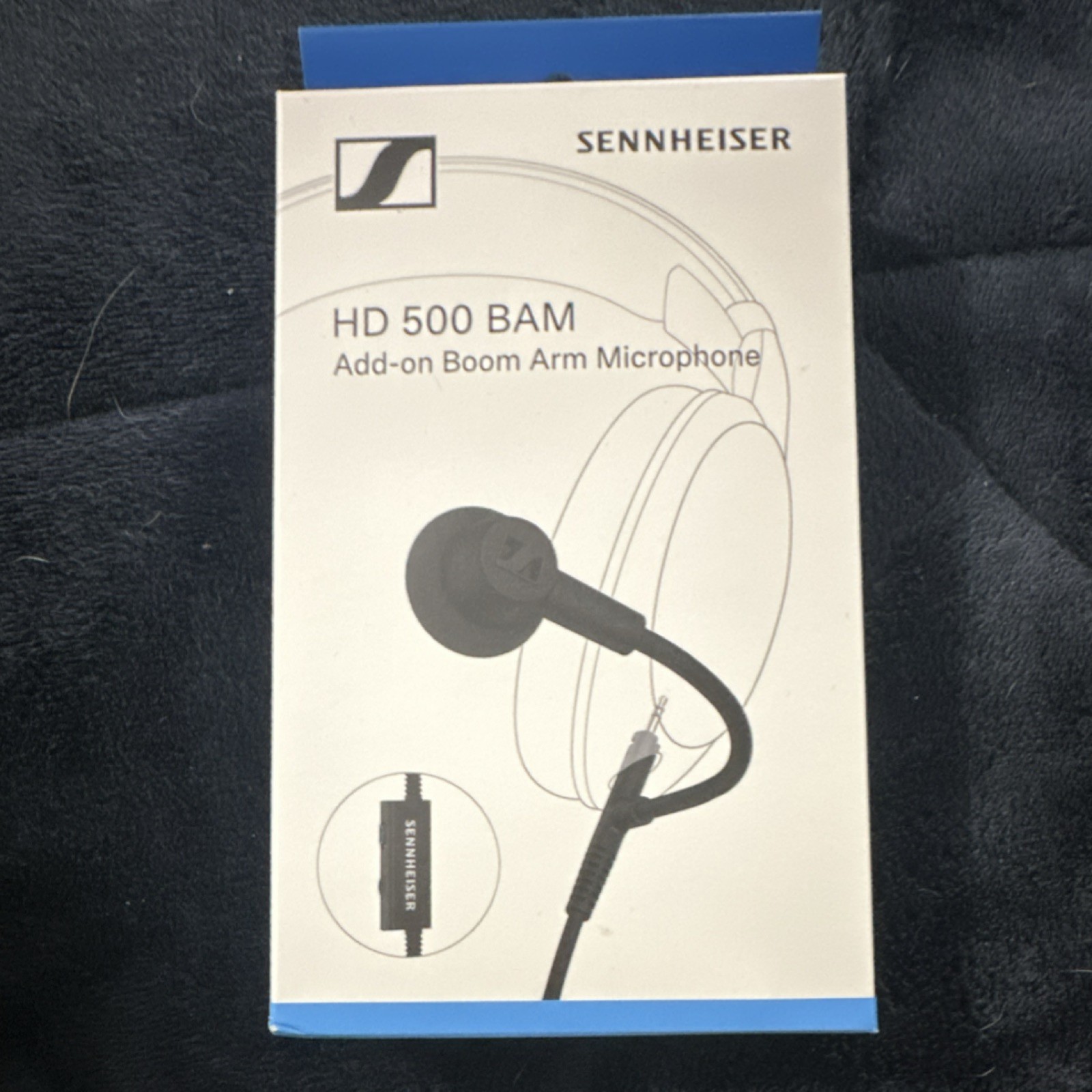 Sennheiser HD 500 BAM Boom Arm Microphone Black 3.5mm Jack Volume Controls