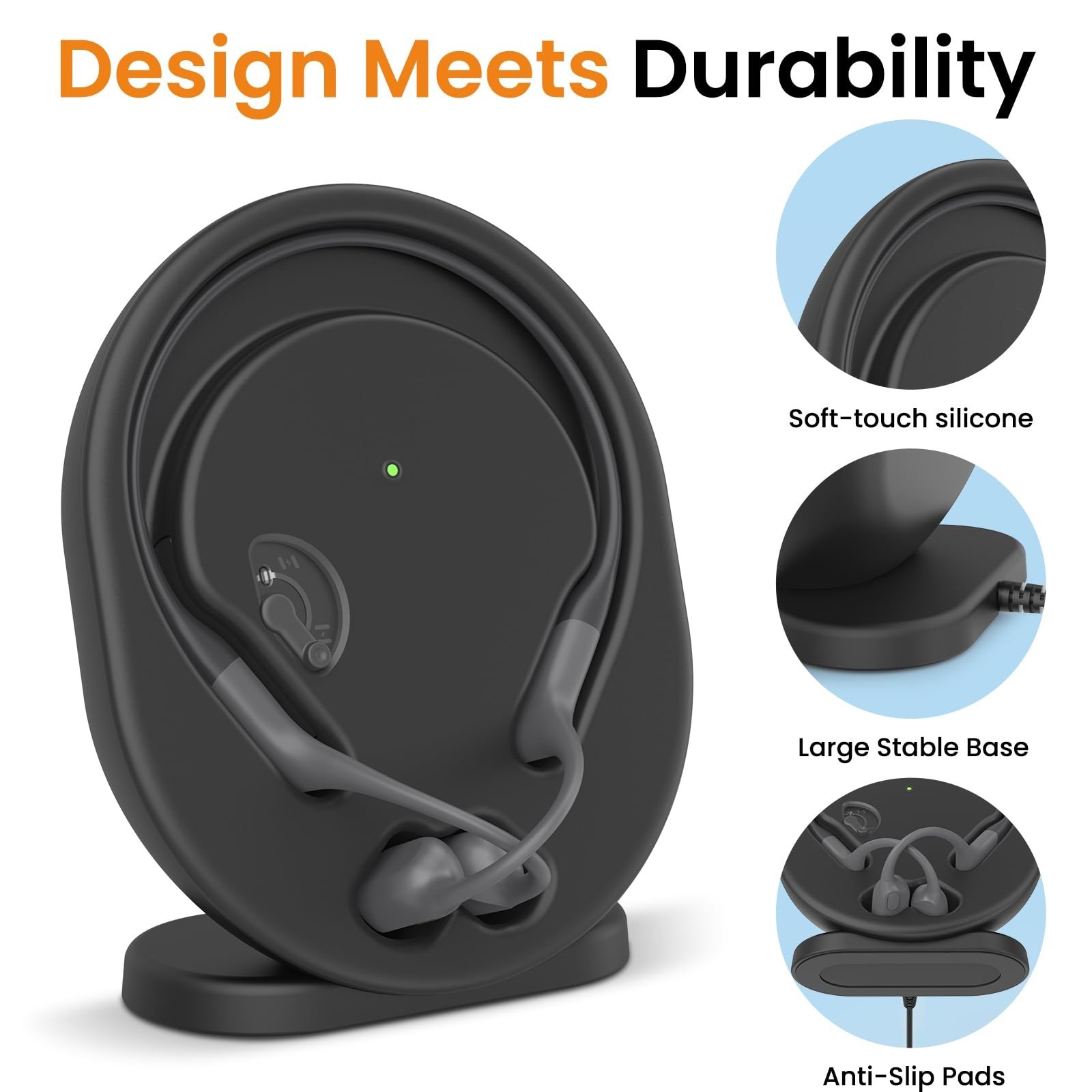 Wireless Charging Station for OpenRun Pro/Standard, 3.93ft Magnetic USB Dock, Co